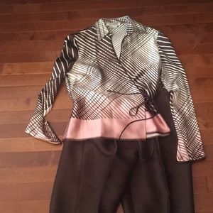 Kay Unger silk pantsuit. Size 4